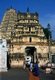 India: Visitors at Virupaksha Temple, Hampi, Karnataka State